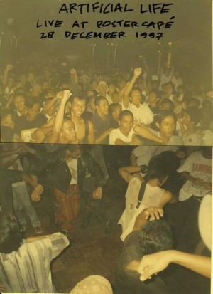 Indonesian ska band Artificial Life, live at Poster Café (1997)